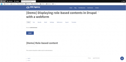 Displaying role-based contents in Drupal